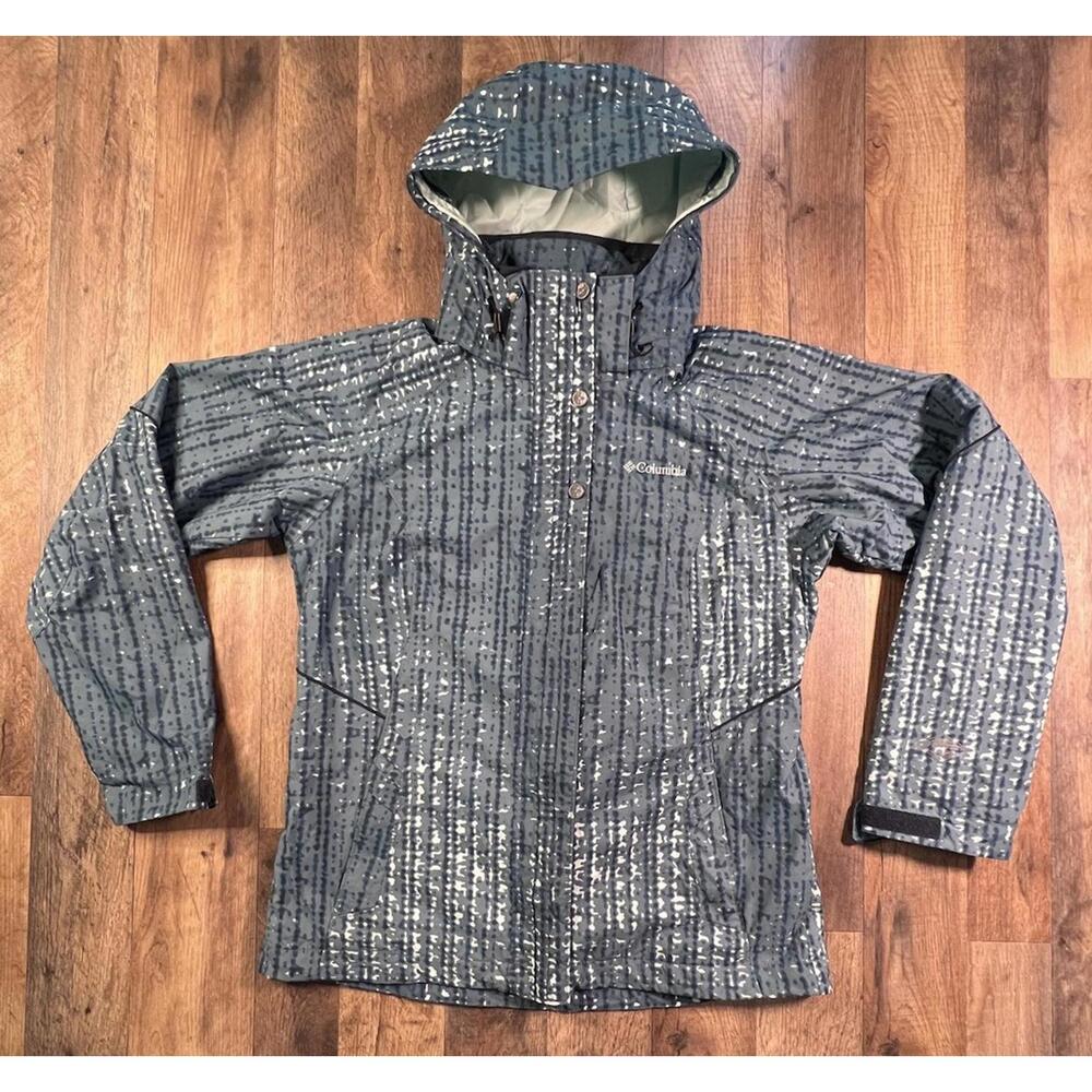 Columbia Bugaboo Jacket Womens Medium Blue Omni-Tech Interchange Softshell Only.